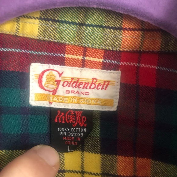 Fall colored heavy button down - Picture 2 of 4